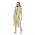 Flash Sale: Tropical Floral Pleated Midi Dress – DR1050
